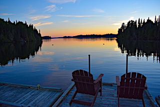Relax With a Canadian Wilderness Sunset at Fireside Lodge in Canada  